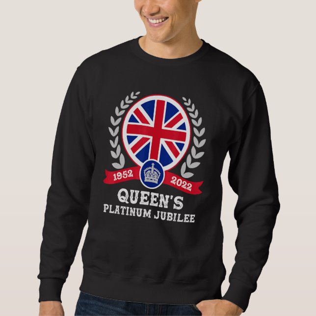 Platinum Jubilee British Queen Monarchy 70 Years 1 Sweatshirt (Front)
