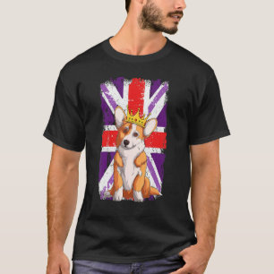 Platinum Jubilee Corgi 2022 & Union Jack Idea For  T-Shirt