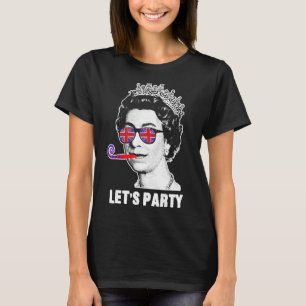 Platinum Jubilee Queen & Union Jack Let's Party  Q T-Shirt