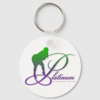 PLATINUM LOGO KEYCHAIN