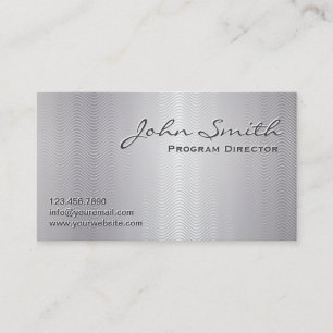 Platinum Metal Program Director Business Card