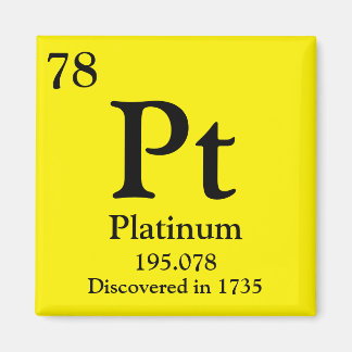 Platinum Periodic Table Magnet