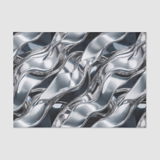 Platinum Shine Pattern – Luxury Metallic Silver Ab Tissue Paper