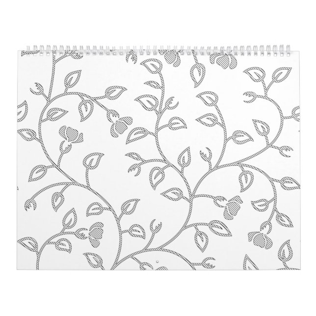 Platinum, Snow Drift, Star Dust decorative Design. Calendar (Cover)