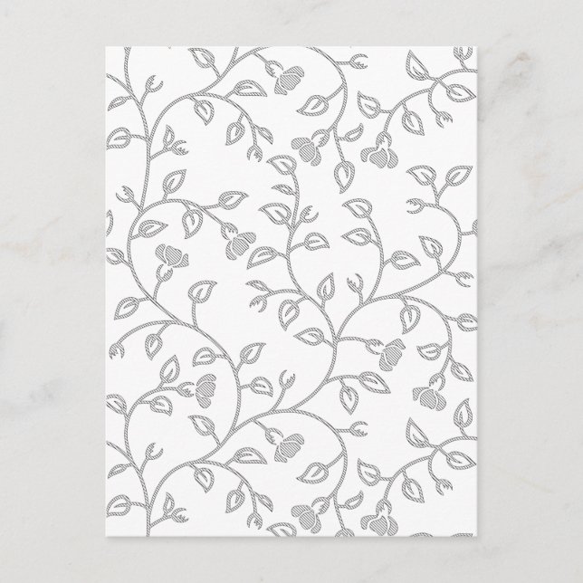 Platinum, Snow Drift, Star Dust decorative Design. Postcard (Front)