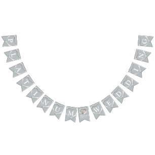 Platinum wedding anniversary 70th photo bunting