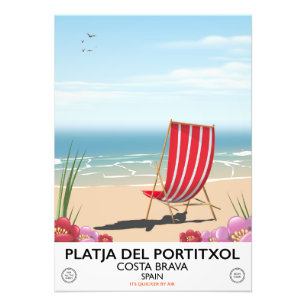 Platja del Portitxol, Costa Brava, Spain Photo Print