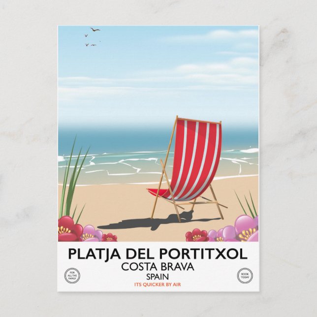 Platja del Portitxol, Costa Brava, Spain Postcard (Front)