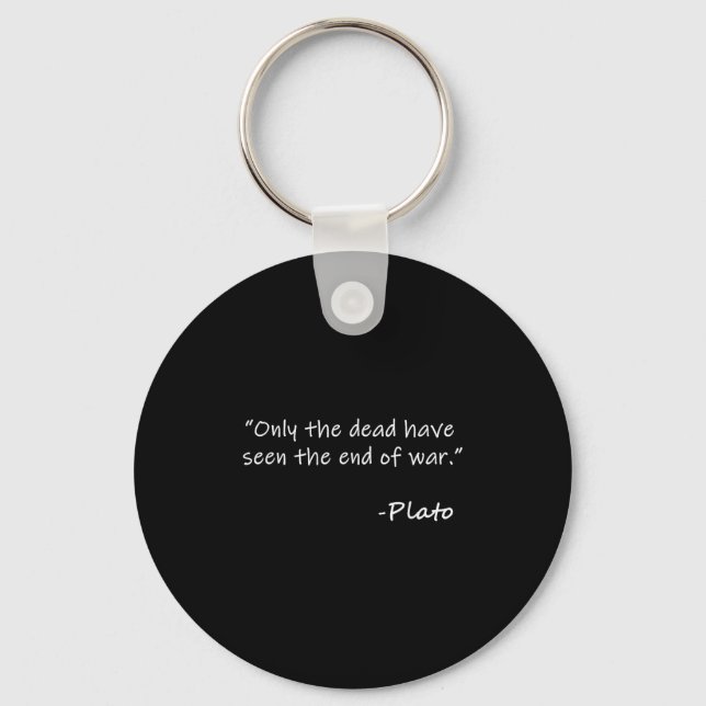 Plato &amp; Philosophical Quotes  Key Ring (Front)