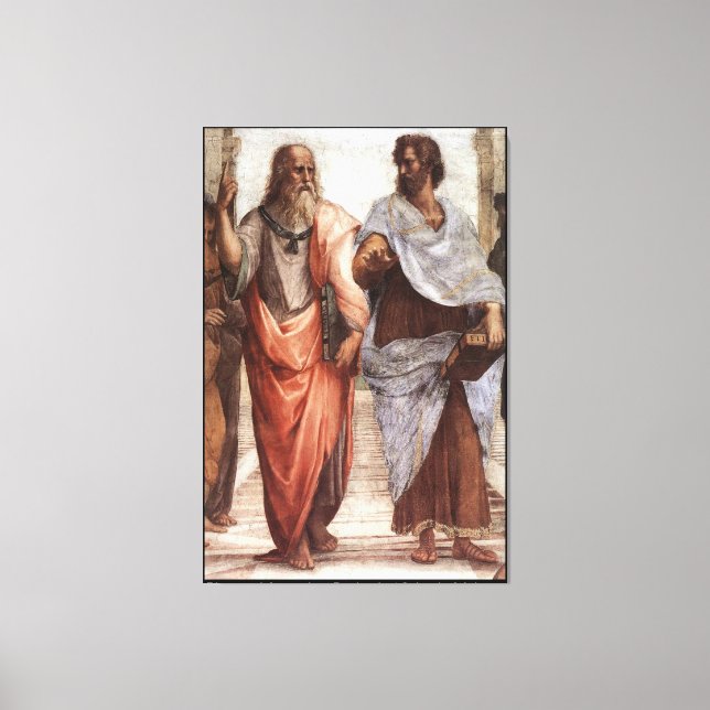 Plato and Aristotle / Raphael's School of Athens / Canvas Print (Front)