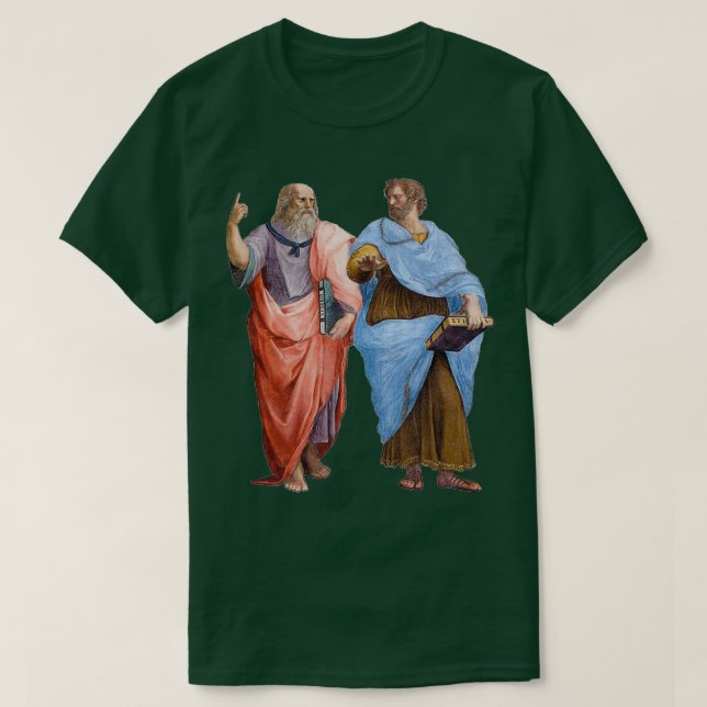 Plato and Aristotle T-Shirt (Design Front)