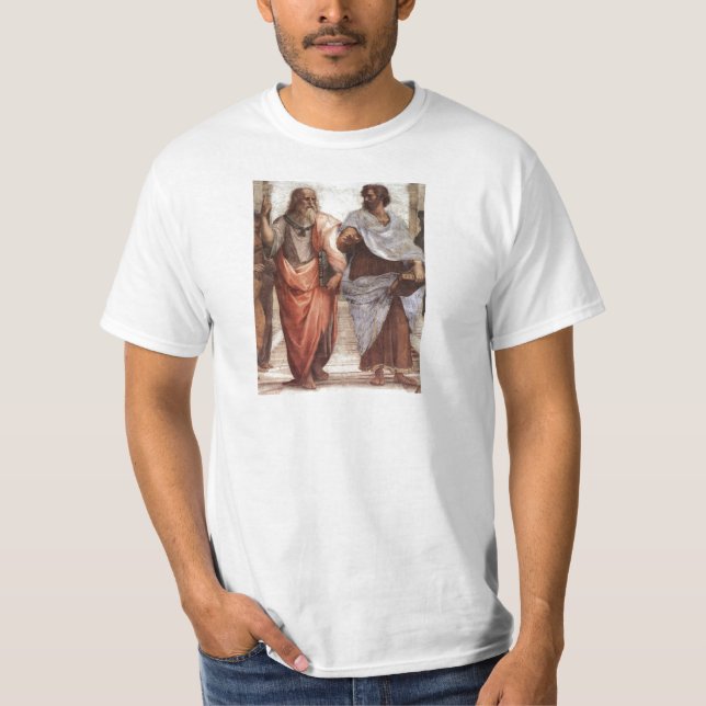 Plato and Aristotle T-Shirt (Front)