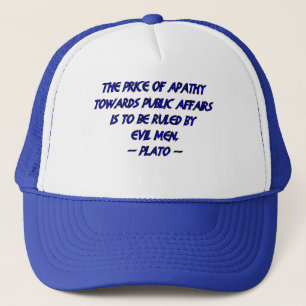 Plato and Evil Men Trucker Hat