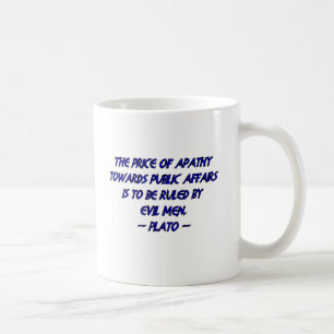 Plato and the Price of Apathy Coffee Mug