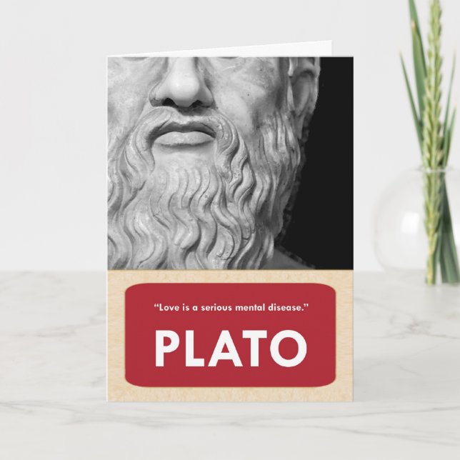 Plato Anti-Valentine's Day Card (Front)