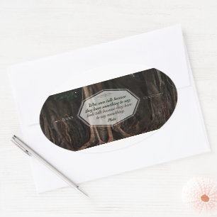 Plato Inspirational Quote "Wise men talk" Oval Sticker