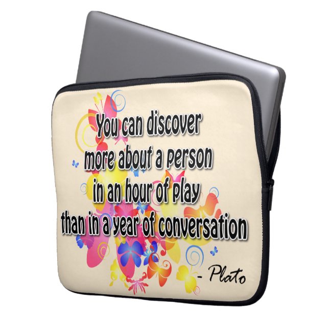 Plato Laptop Sleeve (Front Left)