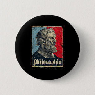 Plato Philosophia Platos Ancient Greek Philosophy  6 Cm Round Badge