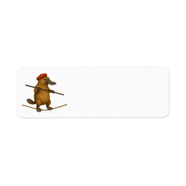 Plato platypus tightrope walker (Front)