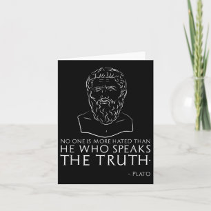 Plato Quote On Speaking The Truth - Ancient Greek  Card