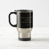 Plato Quote; The Touch Of Love Travel Mug (Left)