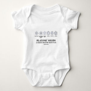 Platonic Solids As Derived From The Fruit Of Life Baby Bodysuit