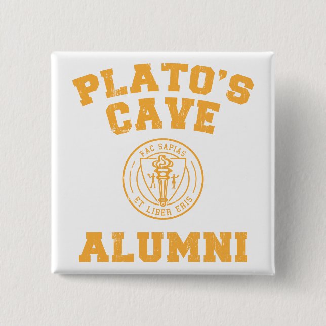 Plato's Cave Alumni Button (Front)