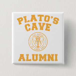 Plato's Cave Alumni Button