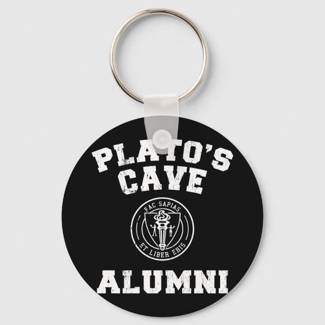 Plato's Cave Alumni Keychain (Front)