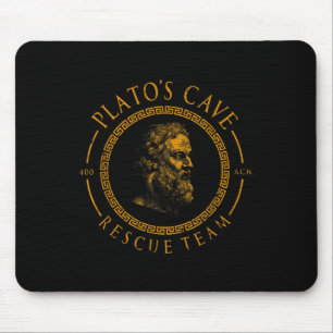 Platos Cave Rescue Team Ancient Greek Philosophy P Mouse Pad