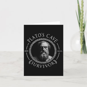 Platos Cave Survivor Ancient Philosophy Philosophe Card