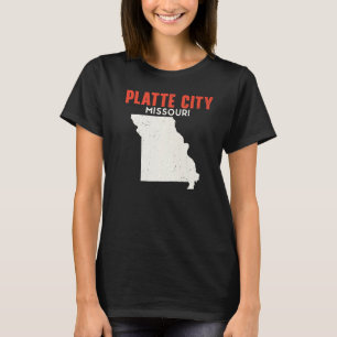 Platte City Missouri USA State America Travel Miss T-Shirt
