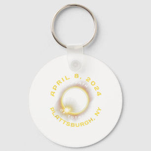 Plattsburgh New York Solar Eclipse Totality April  Key Ring