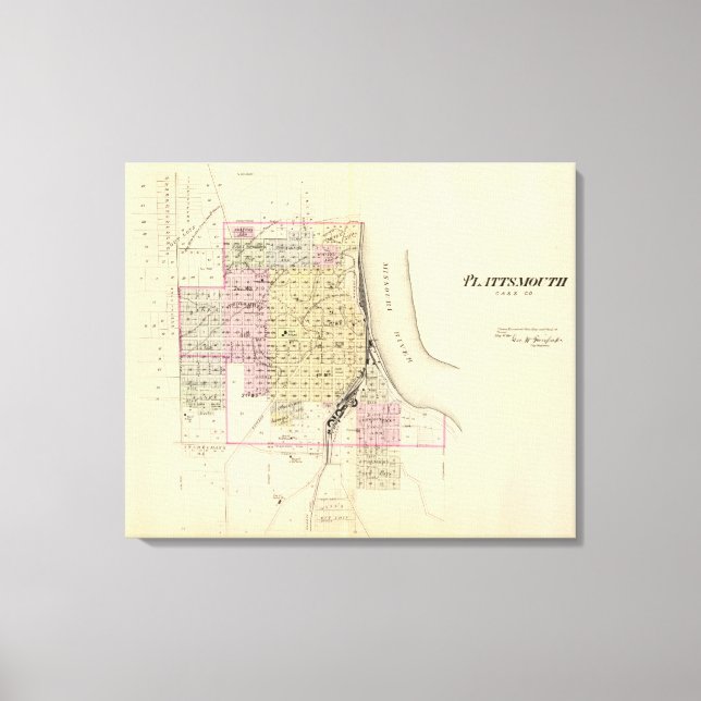 Plattsmouth, Nebraska Canvas Print (Front)