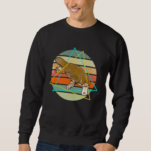 Platypus Australia Australian Animal Colorful Sweatshirt (Front)