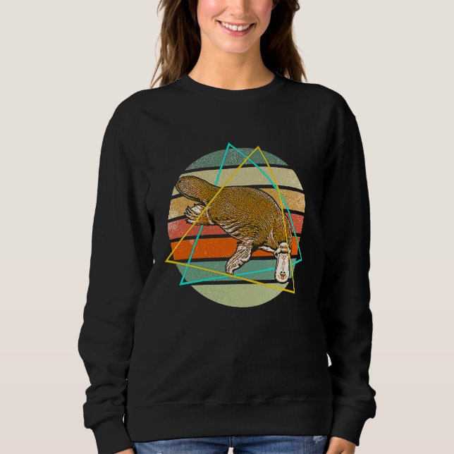 Platypus Australia Australian Animal Colorful Sweatshirt (Front)