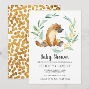 Platypus Bush Baby Baby Shower Invitations