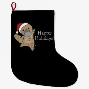 platypus Christmas Tabes Sweet Animals Large Christmas Stocking