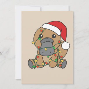 Platypus Christmas Winter Animals Holiday Platypus