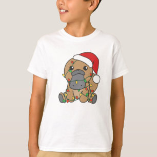 Platypus Christmas Winter Animals Holiday Platypus T-Shirt