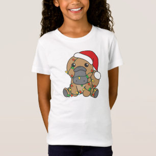 Platypus Christmas Winter Animals Holiday Platypus T-Shirt