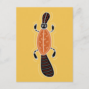 Platypus Dotted Design Postcard