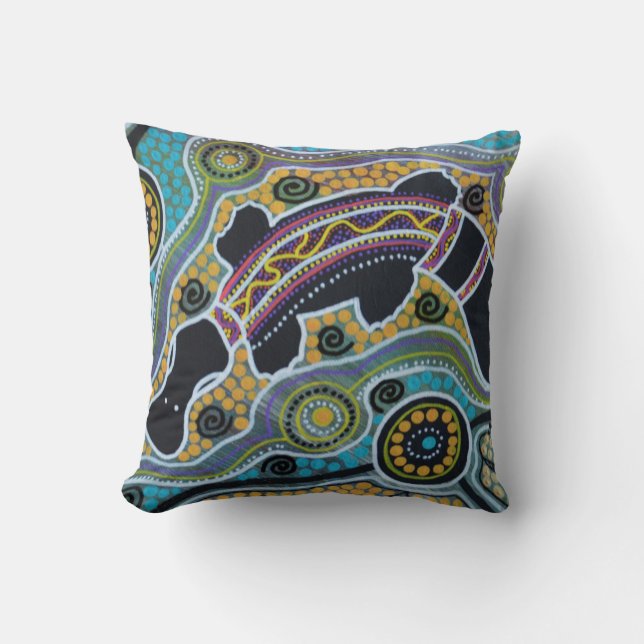 Platypus Dreaming Pillow Cushion (Front)