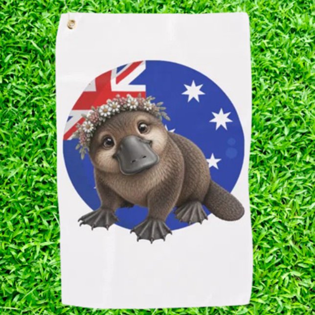 platypus inspired golf collection towel (Meet the quirkiest game-changer in your bag: a platypus-inspired golf towel)