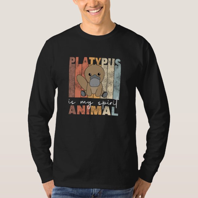 Platypus Is My Spirit Animal - Sweet Platypus T-Shirt (Front)