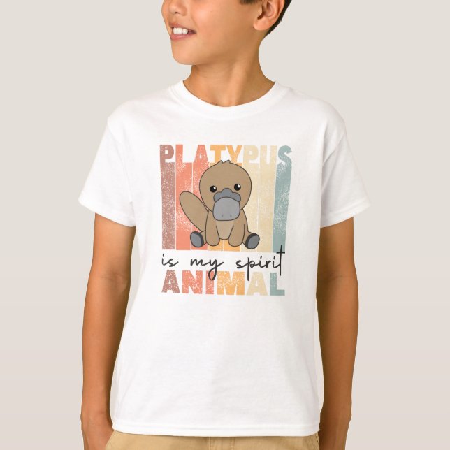 Platypus Is My Spirit Animal - Sweet Platypus T-Shirt (Front)