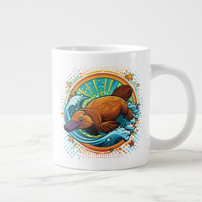Platypus Large Coffee Mug (Right)