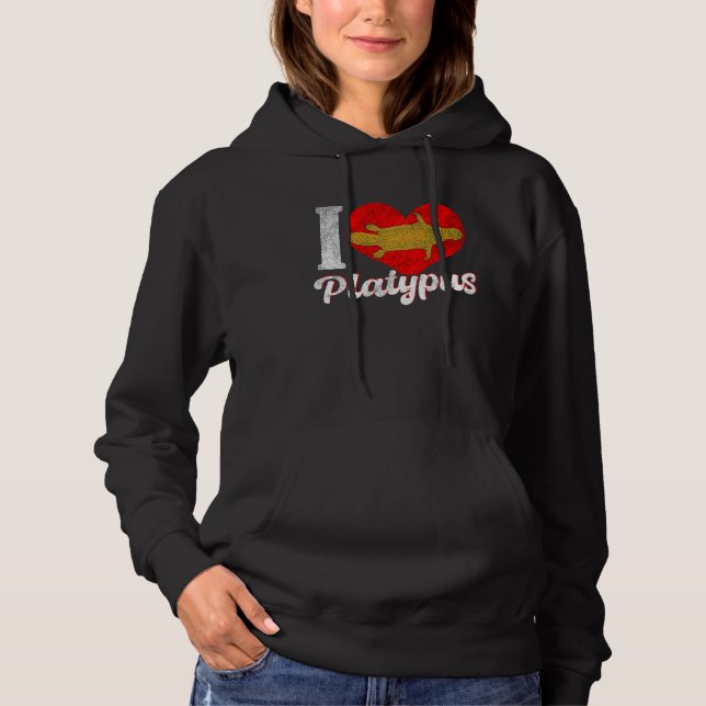 Platypus Love Australia Australian Animal Hoodie (Front)