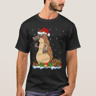 Platypus Lover Family Matching Santa Hat Platypus T-Shirt