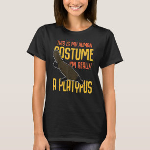 Platypus Mammals Australia Biology Wildlife Studen T-Shirt